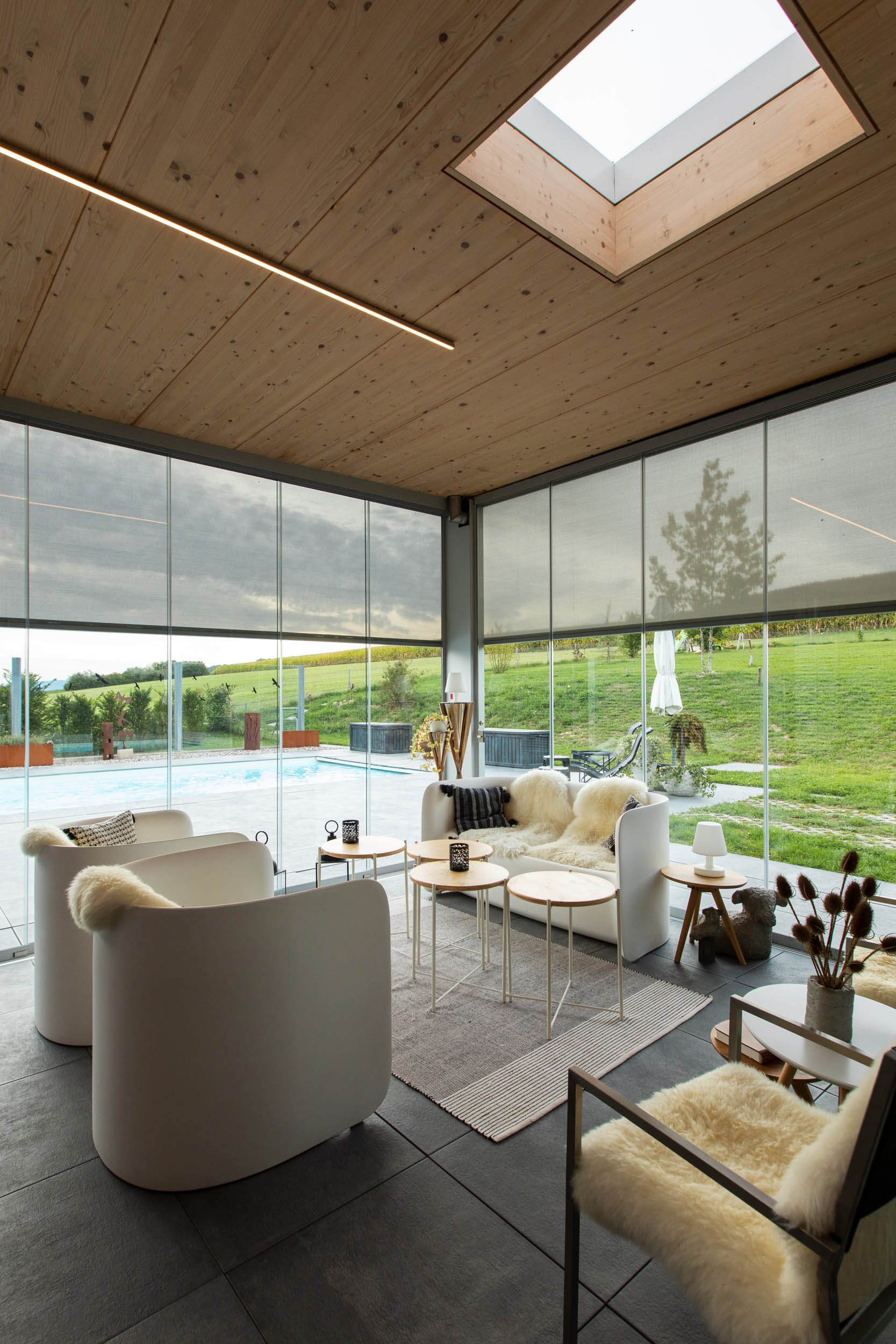 CHSC – Pergola à fermeture latérale vitrée