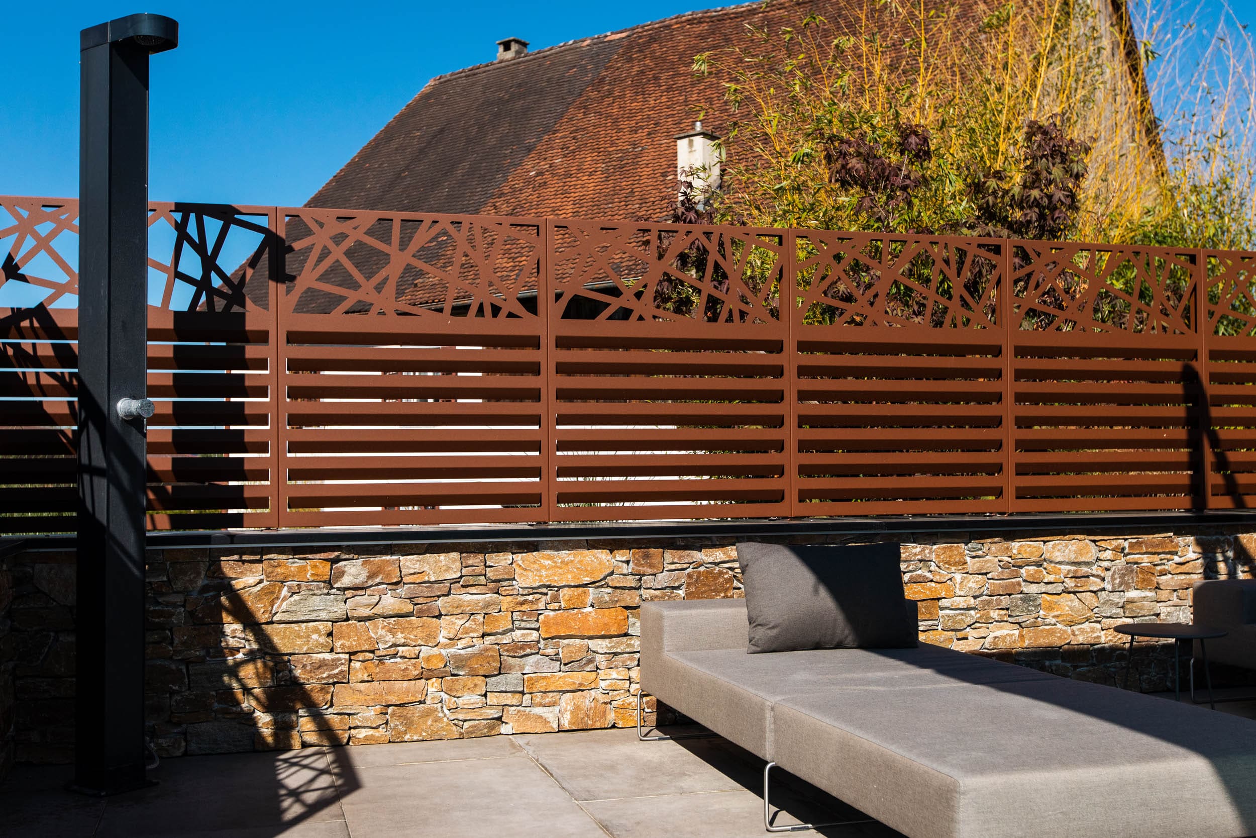 Parements et agencements deco terrasse